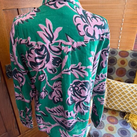 Boden Long Sleeve Button Up Linen Shirt - Picture 4 of 8